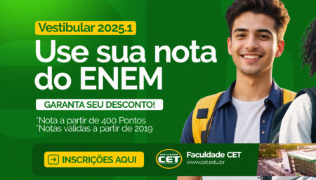 Por meio da nota do Enem, os estudantes que adquiriram 400 pontos na prova, garantem desconto de 100% na segunda mensalidade