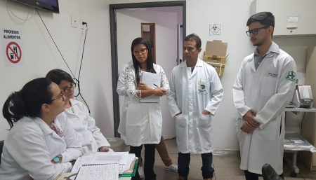 Alunos de Biomedicina visitam Centro de Hematologia e Hemoterapia do Piauí-HEMOPI.
